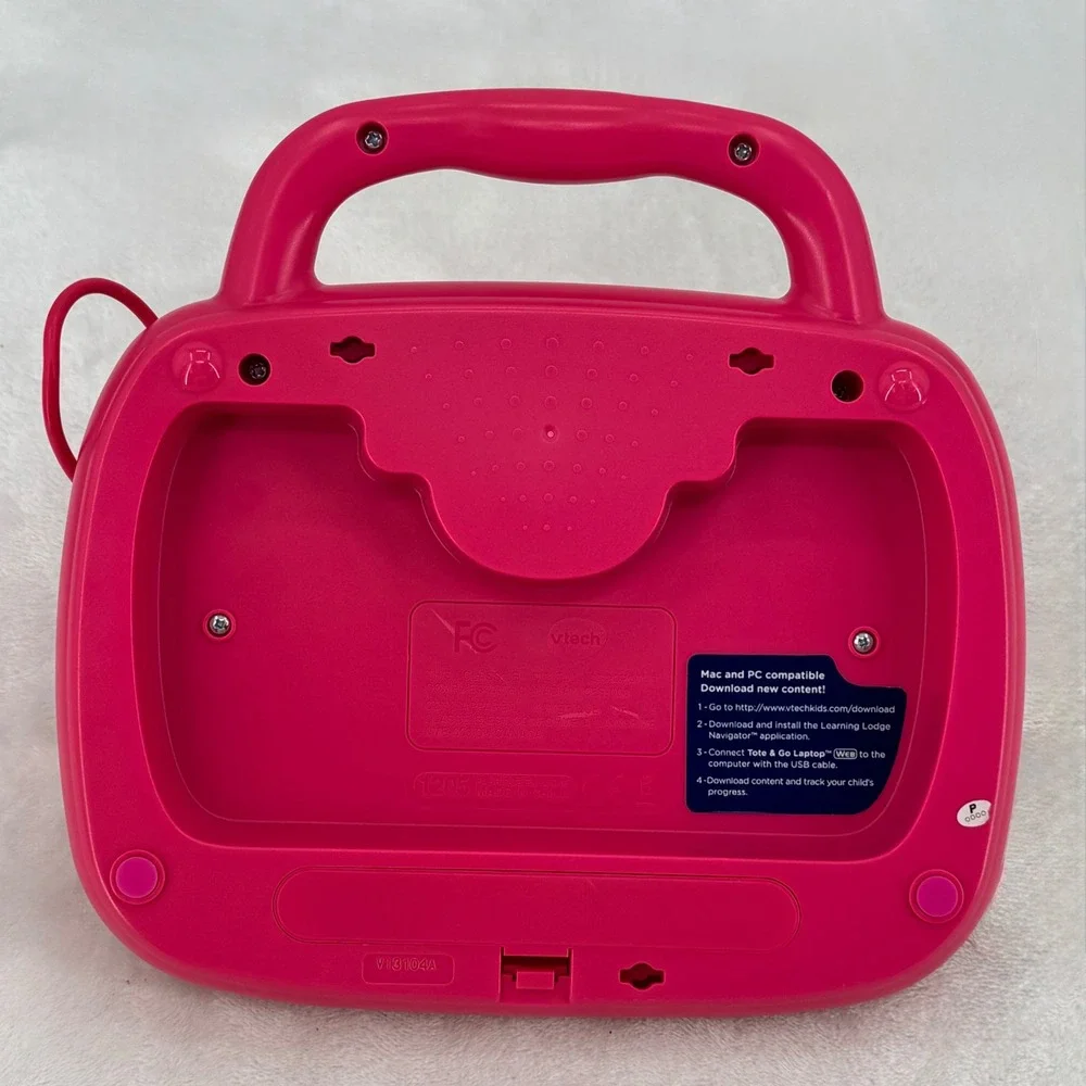 VTech Tote & Go Laptop Pink Educational Progressive Learning Toy Web Connect
